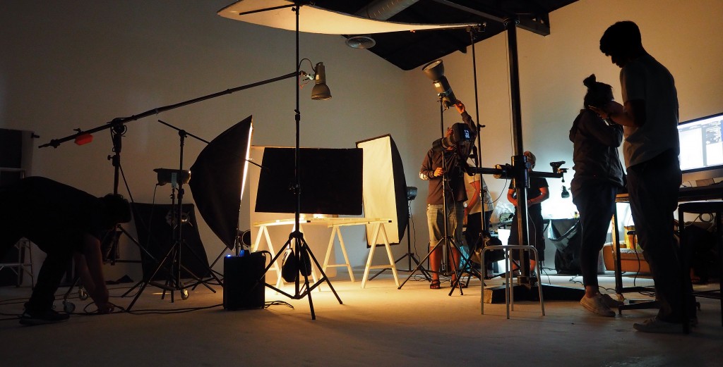 production of video in a studio
