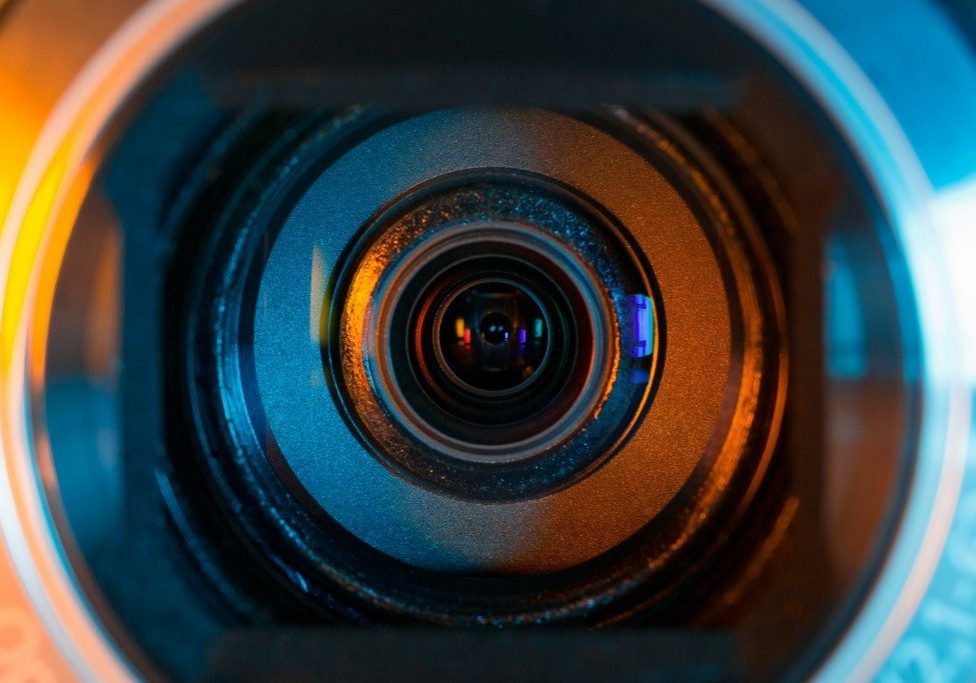 Video Camera Lens Closeup