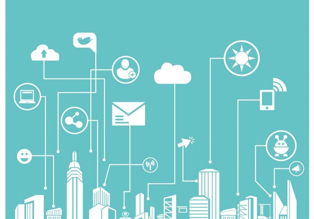 Network system vector illustration Network system vector illustration